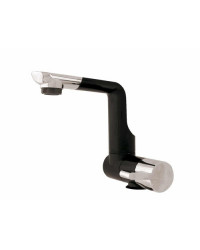 Robinet mitigeur rabattable en plastique chromé - trou d'installation 28mm