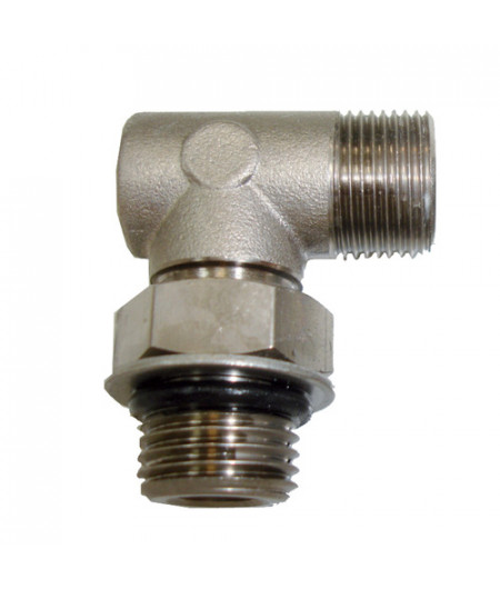 Raccord réglable nickelé - 90°