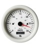 Speedomètre 0 à 50 noeuds avec compteur - 12V - blanc