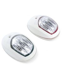 Feux de navigation LED Orion pour paroi - blanc - babord & tribord - 12V - En blister
