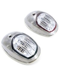 Feux de navigation LED Orion pour paroi - inox - babord & tribord - 12V - En blister