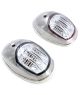 Feux de navigation LED Orion pour paroi - inox - babord & tribord - 12V - En blister