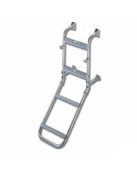 Echelle de bain inox pliante - marche plastique - 3 marches - 300 x 840 mm