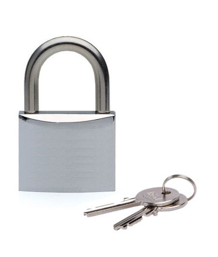 Cadenas chrome avec anse inox - 50 mm