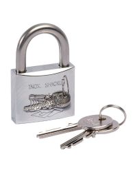 Cadenas tout inox - 40 mm - En blister