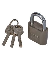 Cadenas laiton chromé anse inox - 60 mm - En blister