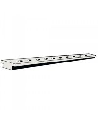 Rail aluminium anodisé 25x4mm (barre 2m) - Longueur de 2 M