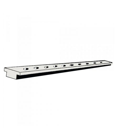Rail aluminium anodisé 25x4mm (barre 2m) - Longueur de 2 M