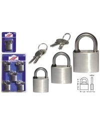 Cadenas tout inox - 50 mm - En blister