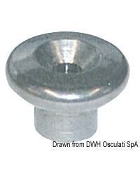 Bouton de capote tête grande AISI 316 12,5 mm