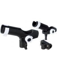 RAIL MOUNT ROD HOLDER DOUBLE ADJUSTMENT