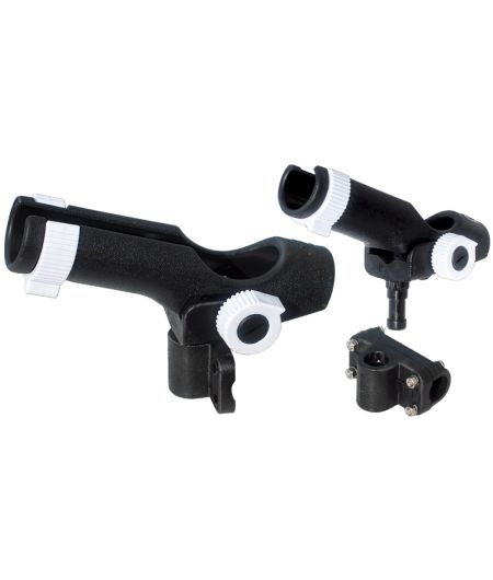 RAIL MOUNT ROD HOLDER DOUBLE ADJUSTMENT