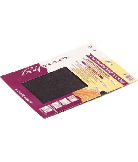 PAPIER ABRASIF EAU 28X23MM GR120 240 400