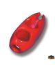 Olive Clips for shock cord fastening red color diameter 8 mm
