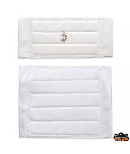 Spare seat and back for folding seat white color