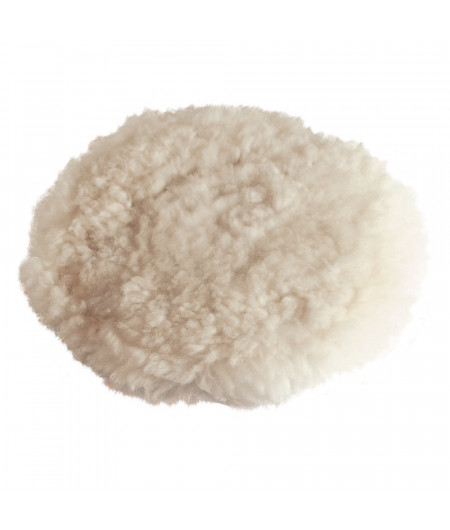 TREM Bonnet de polissage auto-agrippant en laine d'agneau