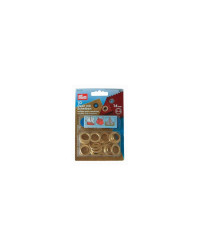 PRYM ?illets Ø14mm laiton + outils (les 10)