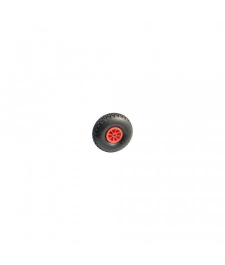 Roue gonflable corps rouge Ø 260 alésage Ø20mm