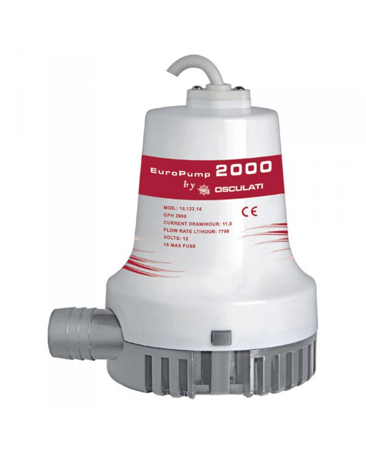 Pompe de cale centrifuge 2000 - 7680 l/h - 12V