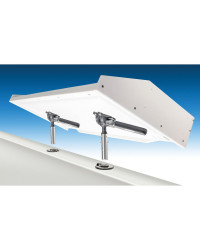 MAGMA Fixation double encastrable et réglable pour table et