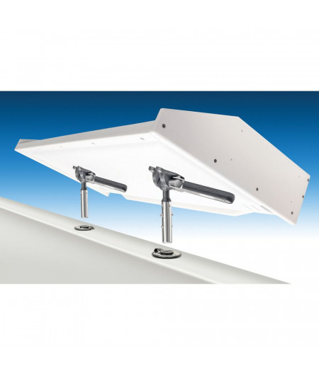 MAGMA Fixation double encastrable et réglable pour table et