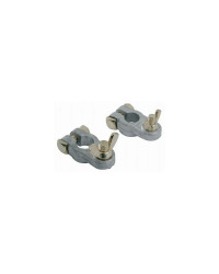 Cosses de batterie + et - la paire (zinc)