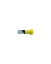 NAVEO Cosses plates 6,3mm Jaunes mâles - les 10