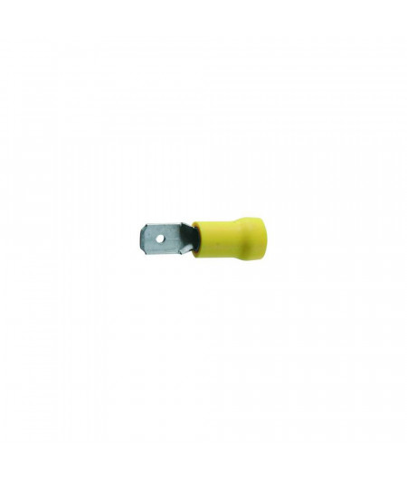 NAVEO Cosses plates 6,3mm Jaunes mâles - les 10