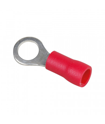Cosse à oeil - Ø 8 mm - 0.5 à 1.5  mm² - Rouge - par 10