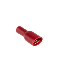 Cosse plate femelle isolée 6.3 mm -0.5 à 1.5mm² Rouge par 10