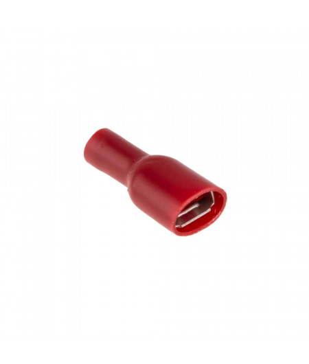 Cosse plate femelle isolée 6.3 mm -0.5 à 1.5mm² Rouge par 10