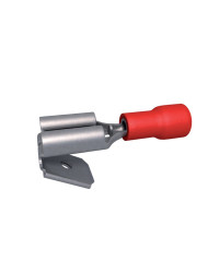 Cosse plate dérivation 6.3 mm - 0.5 à 1.5 mm² Rouge par 5