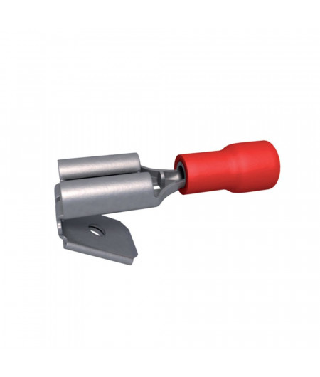 Cosse plate dérivation 6.3 mm - 0.5 à 1.5 mm² Rouge par 5