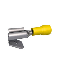 Cosse plate dérivation 6.3 mm -3 à 6mm² Jaune par 5