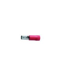 Cosses plate 2.8mm rouge femelle les 10