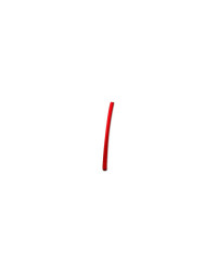 Gaines thermoretractable Ø5 rouge les 10