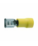 Cosses plate 6.3mm jaune femelle les 10
