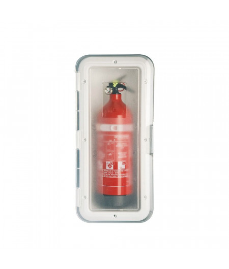 NUOVA RADE Boitier blanc pour extincteur 1kg + porte transpa