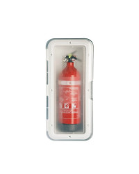 NUOVA RADE Boitier blanc pour extincteur 2kg + porte transpa