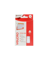 VELCRO® Pastille adhésive auto-agrippante blanc Ø16mm (x16)