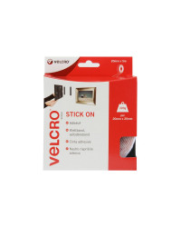 VELCRO® Ruban adhésif auto-agrippant blanc 20mm (5m)