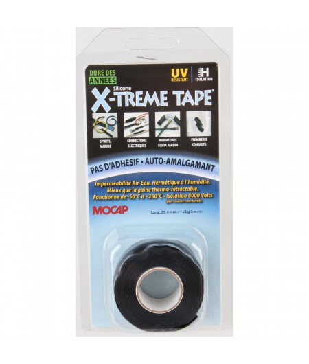 Ruban autovulcanisant silicone noir 3mx25mm
