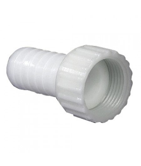 Raccord annelé nylon droit 3/4 x 16 mm