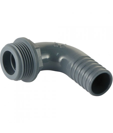 Embout mâle 90° en polypropylène 3/4" X 20