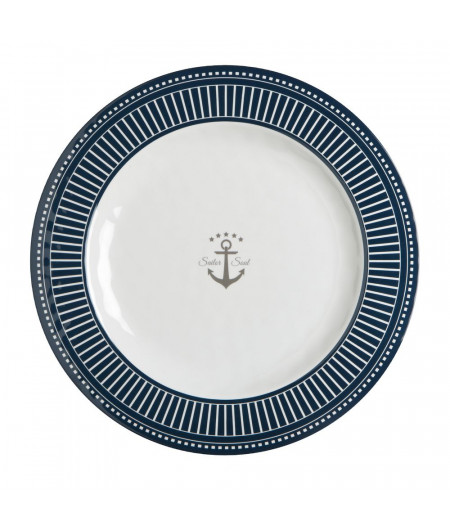 MARINE BUSINESS Assiettes plates SAILOR SOUL, les 6