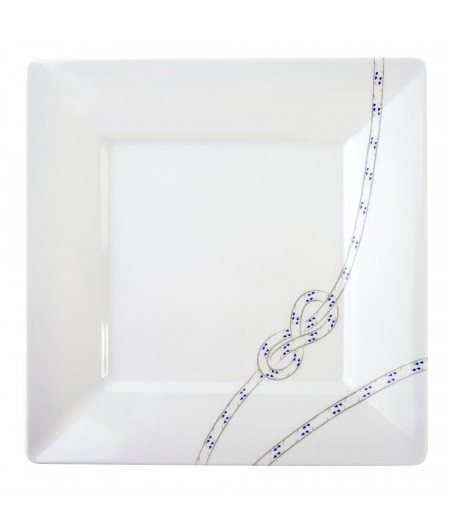 COULEUR MER Assiette plate Carrée South Pacific