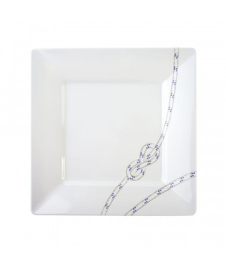 COULEUR MER Assiette dessert Carrée South Pacific