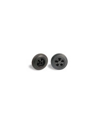 Roue jockey caoutchouc noir Ø 200, alésage Ø 20