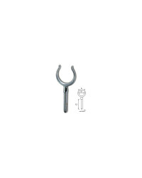 FORESTI Dame de nage laiton chromé Ø46mm tige 88x Ø10mm