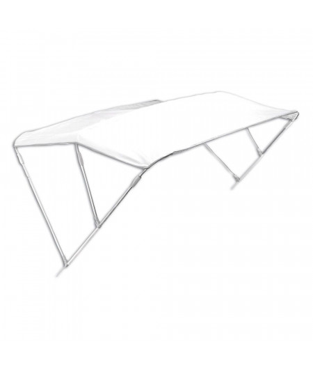 TREM Bimini 3 arceaux 200x180x110cm toile blanche